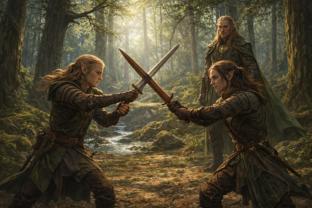 Эльфийская тренировка в лесу.png